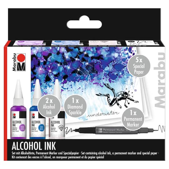 Marabu Underwater Alcohol Ink Set, 20mL